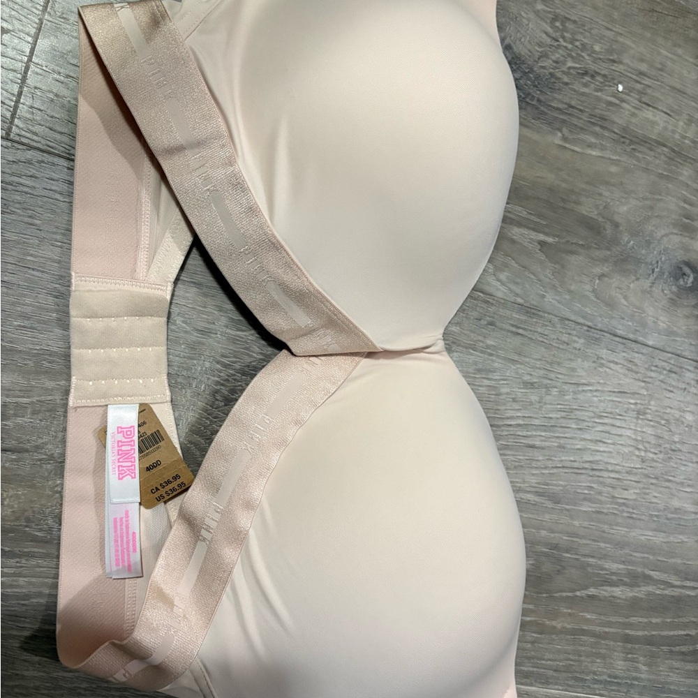 PINK Victoria's Secret Women's Cream Bra 40 dd t shirt bra new with tag no wire
